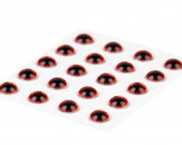 3D Epoxy Eyes, Holographic Red, 3.5 mm